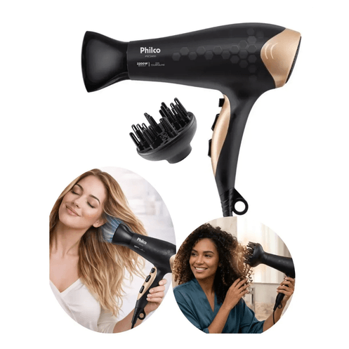 Secador Philco 2200w Bivolt Secagem Rápica