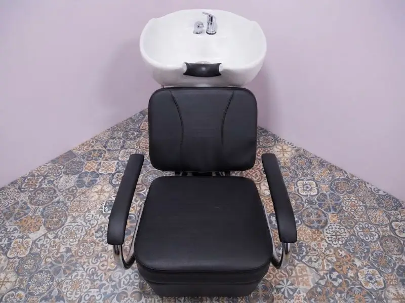 Lavatório Cabeleireiro Salão Beleza Jasmim Estrutura Preta