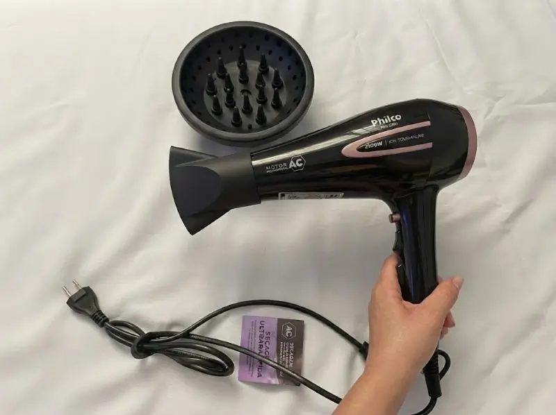 secador de cabelo com difusor